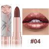 DUNUF 7-Color Metallic Shine Lipstick, Glitter Shimmer Waterproof Long-Lasting Lip Makeup