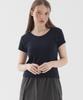 PIANER Slim Fit Round Neck Short Sleeve T-Shirt (Navy)