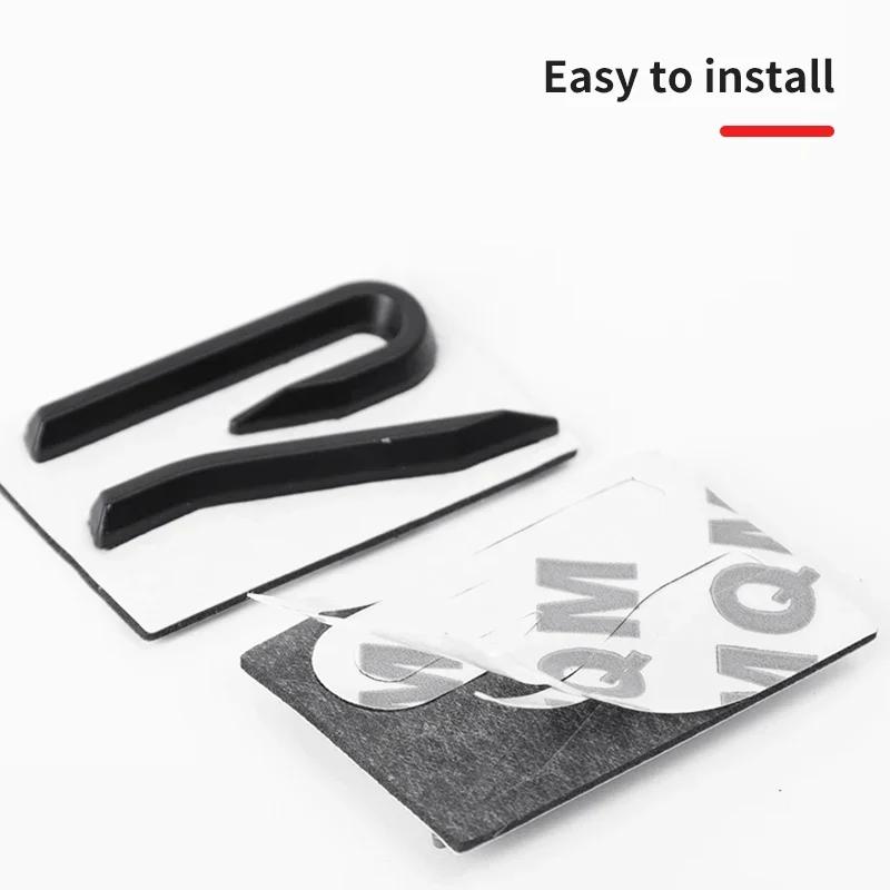 2025 Hot R Logo Emblem Car Metal Body Tail Trunk Sticker Accessories For Volkswagen Tiguan Bora POLO PASSAT CC Touran GOLF Jetta