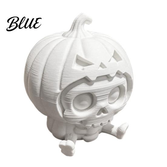 Small Limbs Pumpkin Figurine Skull Ornament Hollow Ghost Face Design 3D Printed Autumn Harvest Decoration Detailed Layered Halloween Figurine,