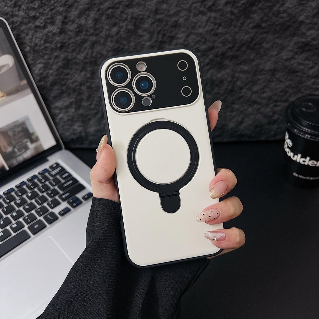 Rotate Stand Holder For Magsafe Phone Case For iPhone 17 Air 16 E 15 14 Plus 13 12 11 Pro Max Magnetic Bracket Anti-fall Cover