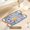 Cute cartoon special-shaped animal diatom mud bathroom absorbent floor mat household bathroom door non-slip foot mat carpet