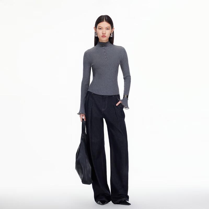 VEROMODA Women's High-Neck Slim-Fit Knit Sweater