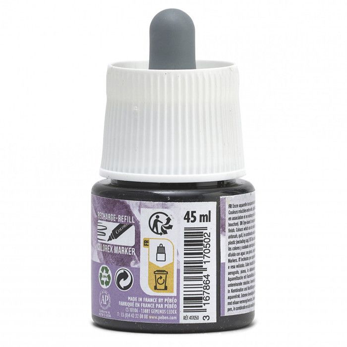 Watercolor Ink - Pebeo - Colorex - 45 Ml - Payne's Grey - Mixed