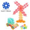 Snowflake Block Set 60/100/200PCS Classic Colored Style Macaron Style Available Snowflake Convenient Storage Parent Kid Game ZYF