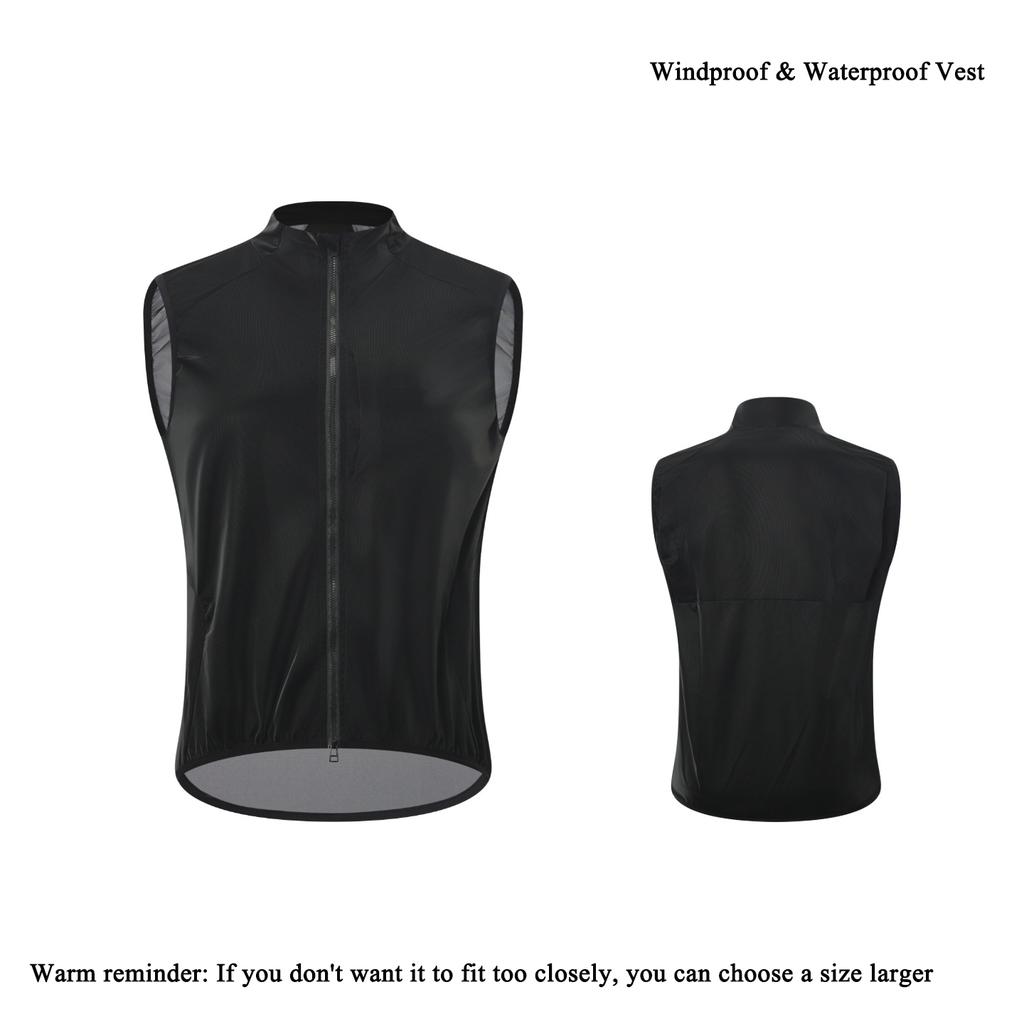 New Arrival Lightweight Cycling Vest Portable Road Bike Zip Jacket for Men Women Windproof Waterproof Running Waistcoat ODM