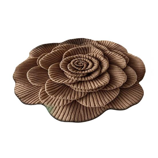 

Коврик для пола Нескользящий Ковер с цветочным узором 3D Реалистичный узор Коврик для ванной Супервпитывающий Коврик для душа Быстросохнущий Мягкий ковер 60cm K