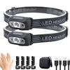Mini Strong Light Headlamp Led Night Fishing Torch Rechargeable Head Lamp Outdoor Waterproof Portable LED Sensor HeadLight