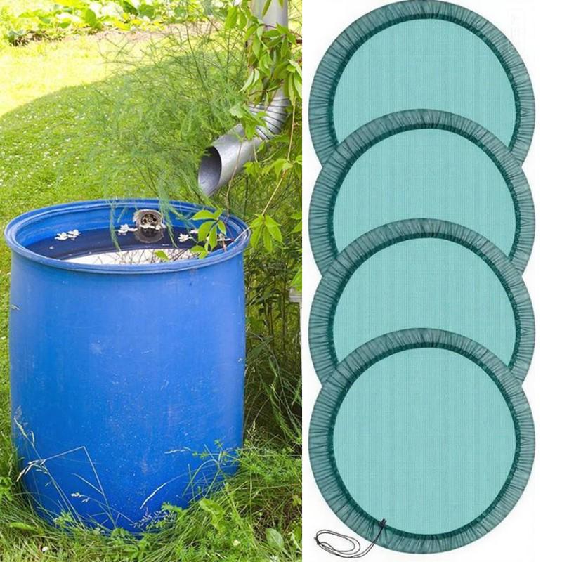 Green Mesh Cover Netting For Rain Barrel Water Collection Bucket Raindrop Anti-Fall Leaves Filter Net Water Protection Tools