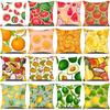 Summer Home Decor Pillow Cover 18x18 Inches Cartoon Fruits Printed Pillowcase Sofa Chair Seat Decorative Pillows Cushion Covers