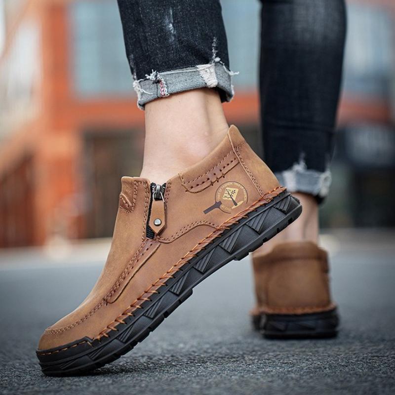 Mode 2025 Frühling und Herbst Hochwertige Modische Herrenschuhe Outdoor Handgefertigte Stiefeletten Lässiger Sneaker Große Größe 38-48