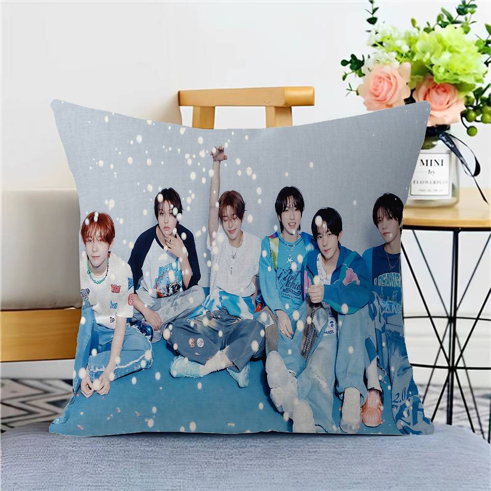Boy Band N-Nct Wish Singer Pillow Cover Design Cushion Cover Decor Holiday Decorati