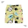 Mens Quick-Dry Beach Shorts With Digital Print Loose Fit Vacation Travel Sports