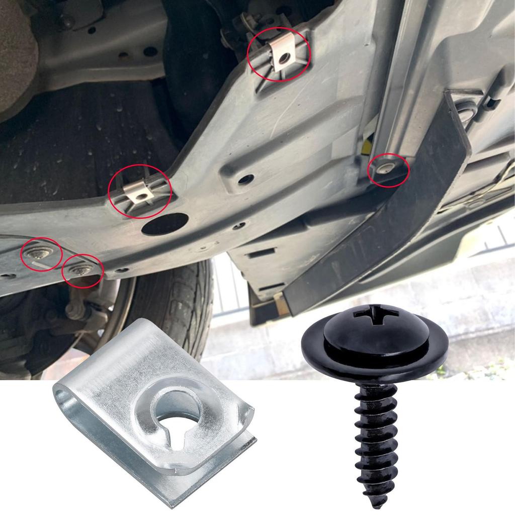 90114-SE0-00 Honda Acura Fender Bumper Screw U-Type Nut Clip Kit