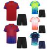 Children‘s Football Training Outfit V-Neck Short Sleeve Patterned T-Shirt and Elastic Waistband Drawstring Shorts for Athletic Practice
