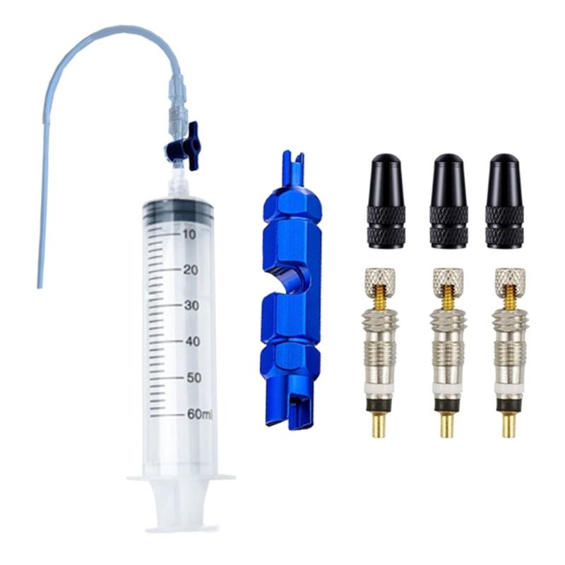 Portable Tool Set for Bike Valves Maintenance Versatile & Convenient Bike Valves Remover for Cyclists & Repair Expert