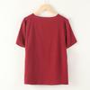Yuzhaolin Women's Pure Cotton Short Sleeve Summer Blouse