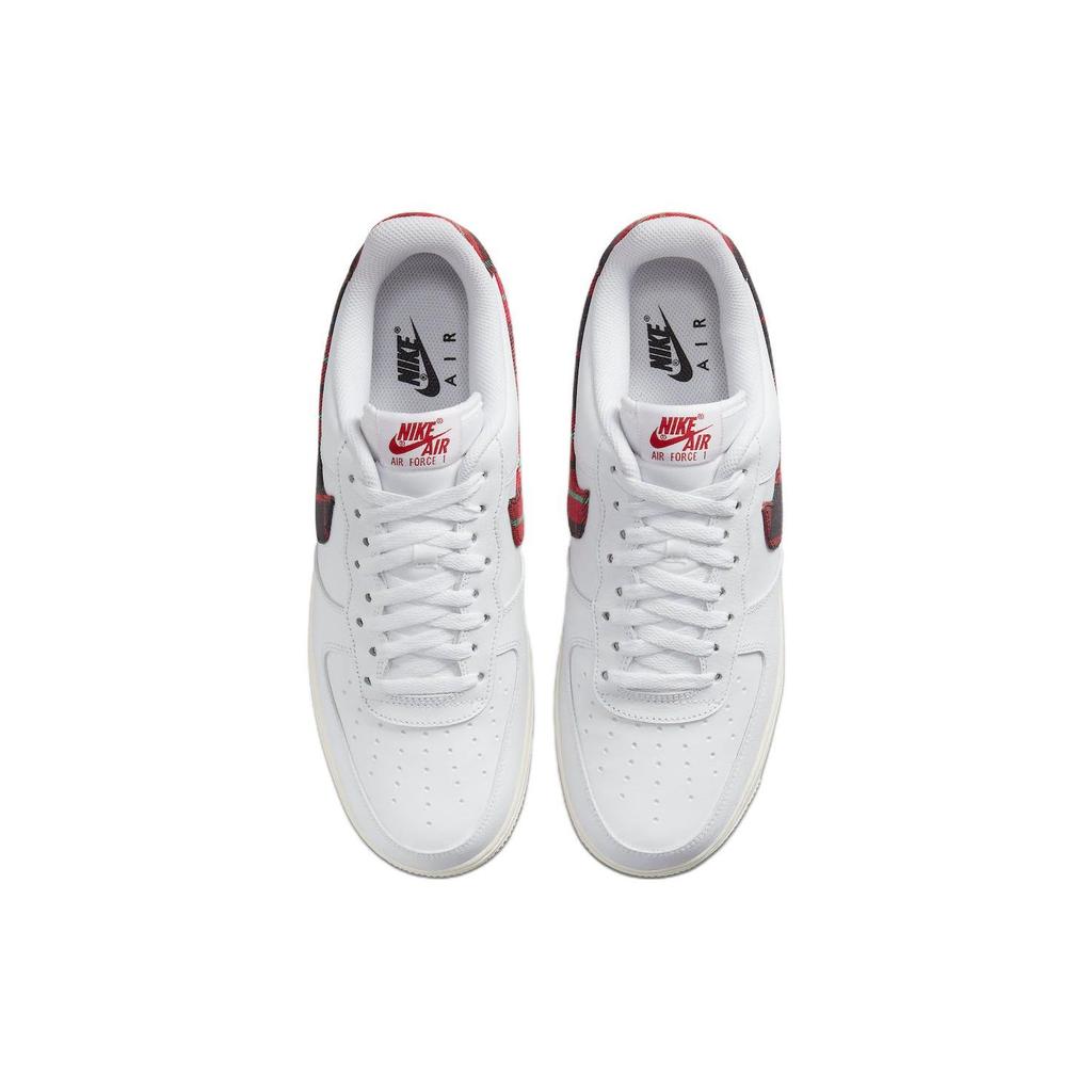 Nike Air Force 1 07 LV8 Tartan Plaid Men Sneakers White Stadium-Green Pale-Ivory DV0789-100