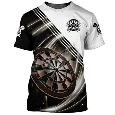 Kreativer Unterhaltungsclub Lustiger Indoor-Sport Bedrucktes T-Shirt Locker Lässig Rundhals Kurzarm Herren Buntes T-Shirt