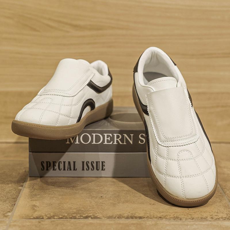Fashion Leisure Walk Men's Leather Tenis Masculino Fashion Sneakers Comfortable Soft-soled Casual Shoes Outdoor Male Skateboard Footwear