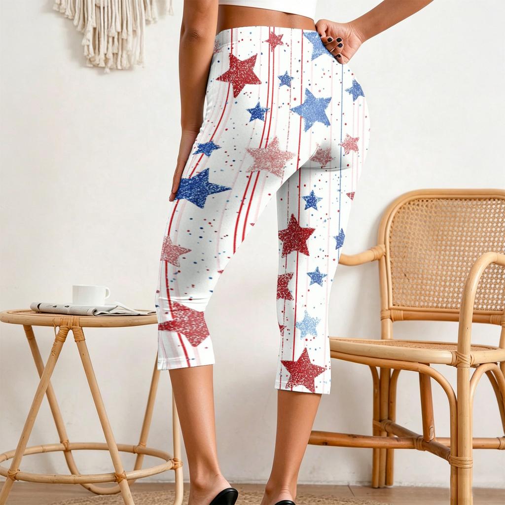 Women's Casual Pants with Elastic Waist, Slim Fit Split Hem Trousers for Daily Wear