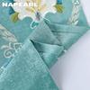 1PC NAPEARL Exotic Luxury Semi Blackout Blue Embroidered Blackout Curtains for Living Room Bedroom Home Decor