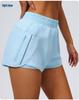 Women's Quick-Dry Three-Quarter Running Shorts with Inner Lining and Double Layer for Fitness