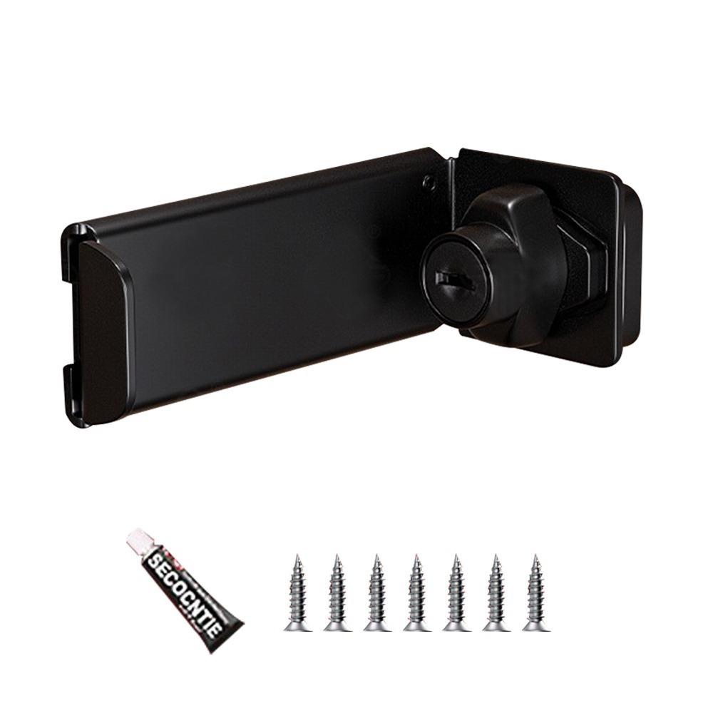 New Stainless Steel Door Clasp Lock 90 Degree Right Angle Door Latch Anti-theft Burglar-proof Gate Latch Household Door Hasp