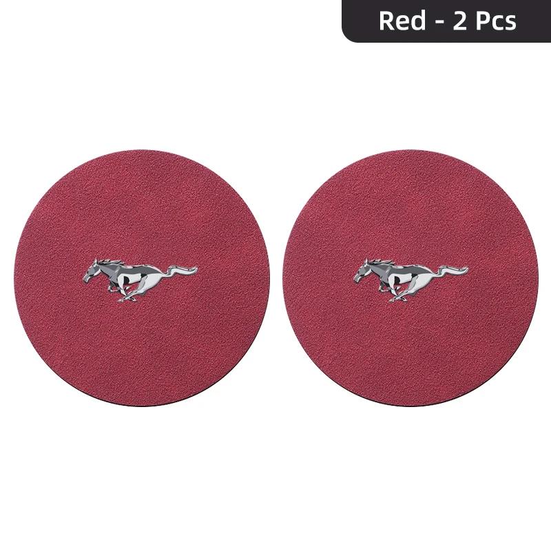 

Автомобильная наклейка 2026 Для автомобиля Ford Подставка под стакан/чашку в слот для напитков Нескользящий коврик Замшевая подкладка Аксессуары Для Ford mustang Shelby GT GT500 GT350 C