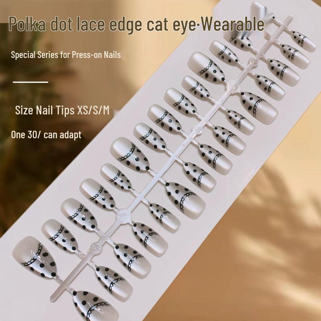 

Spring Collection Cat Eye High-End Wearable Nails - Finished Fake Nail Pieces 461-557