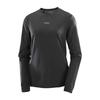 Breathable Lightweight Quick-Dry Sports Long Sleeve T-Shirt Women Tops Deep-Black C24261