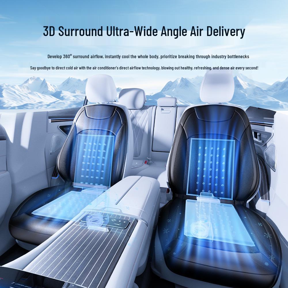 Car Ventilation Seat Cushion with Cooling Fan and Heat Dissipation Mat