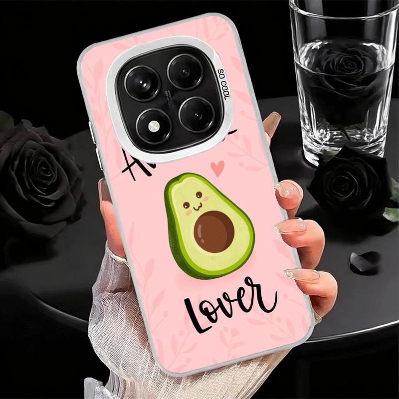 Cartoon Niedliche Avocado Weiche Handyhülle für Samsung Galaxy S24 S25 FE S26 Edge S23 Ultra S22 Plus S21 + Stoßfeste Abdeckung Rückschale