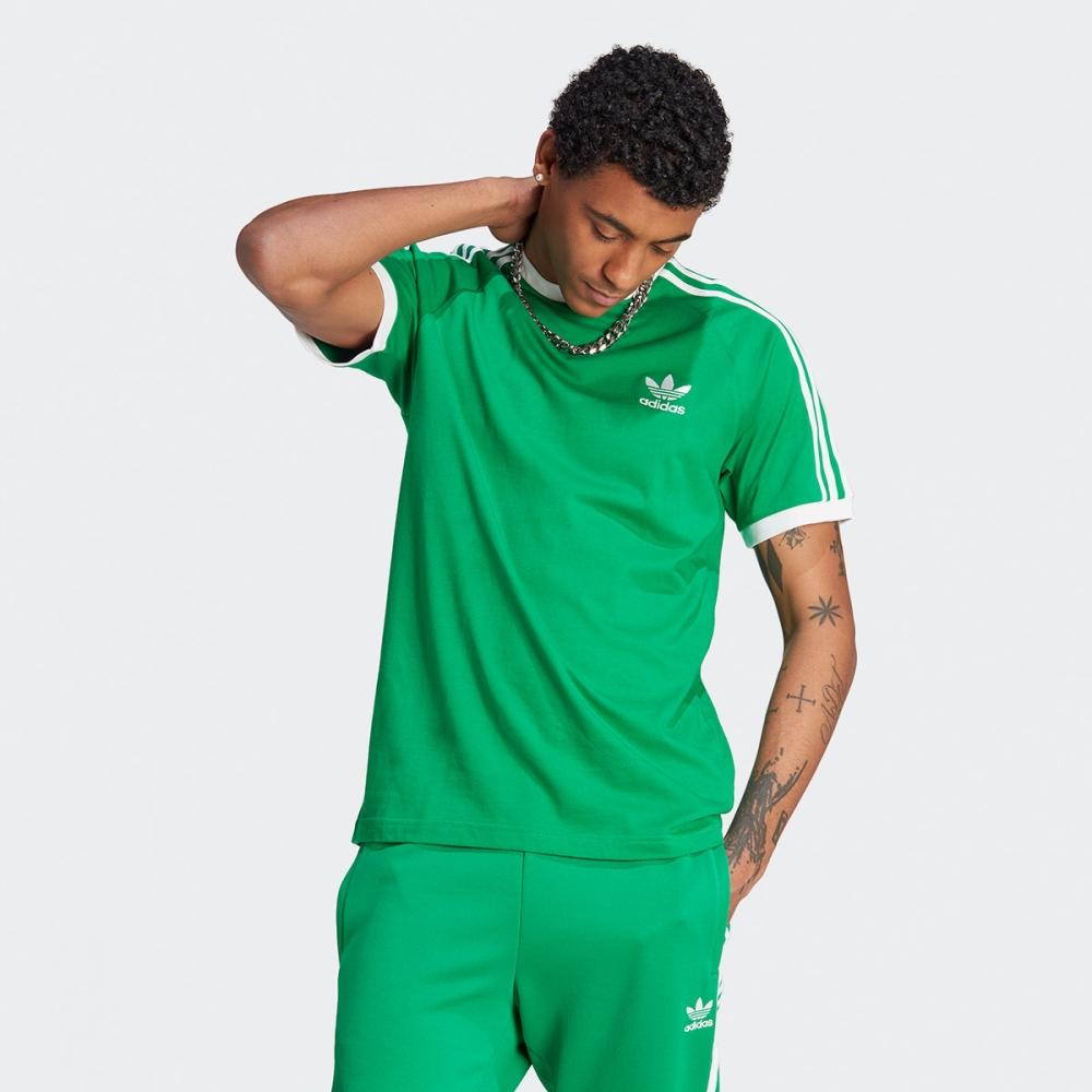 

Футболка Adidas с 3 полосками IM0410 ЗЕЛЕНАЯ