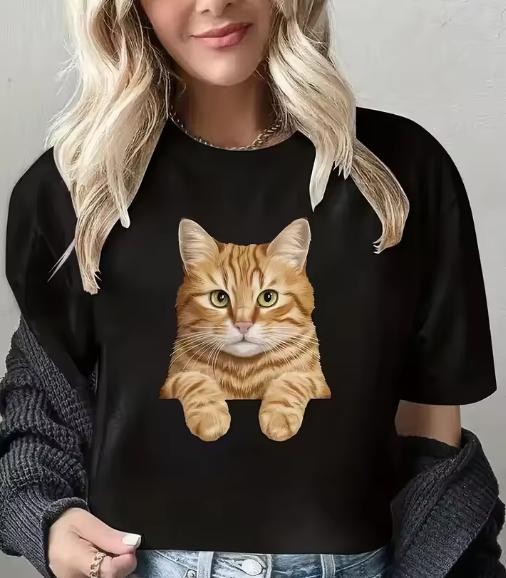 T-shirt da Donna Casual Spider Girocollo Manica Corta Primavera Estate Stile Coreano Magliette Top Donna Grafica Gotica T-shirt Abbigliamento