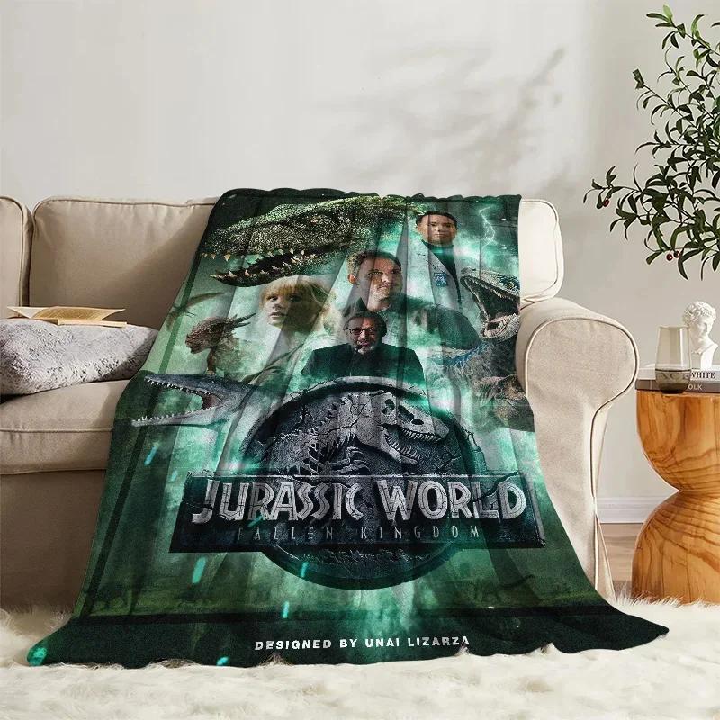 Fluffy Blanket  J-Jurassic Park Bed Sofa Camp Nap Bedroom Decor Bedspread Soft Fleece Home Textile Birthday Wedding Gift Blanket