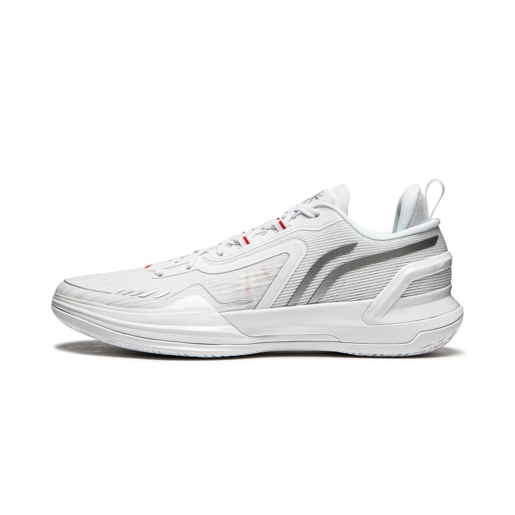 LiNing Blade Assassin 1 Silver Assassin Shock Absorption Non-Slip Lightweight Rebound Low-Top Basketball Shoes Men sneaker White ABPU021-8