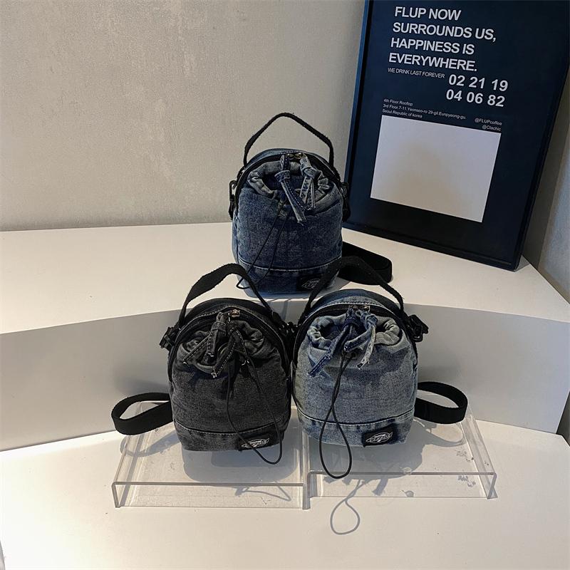 Mobile Phone Bag Women's Crossbody Bag Denim Shoulder Bag Vertical Coin Purse