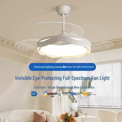 Invisible Silent Fan Light Chandelier 2025 - Variable Frequency Ceiling Fan for Living Room & Master Bedroom