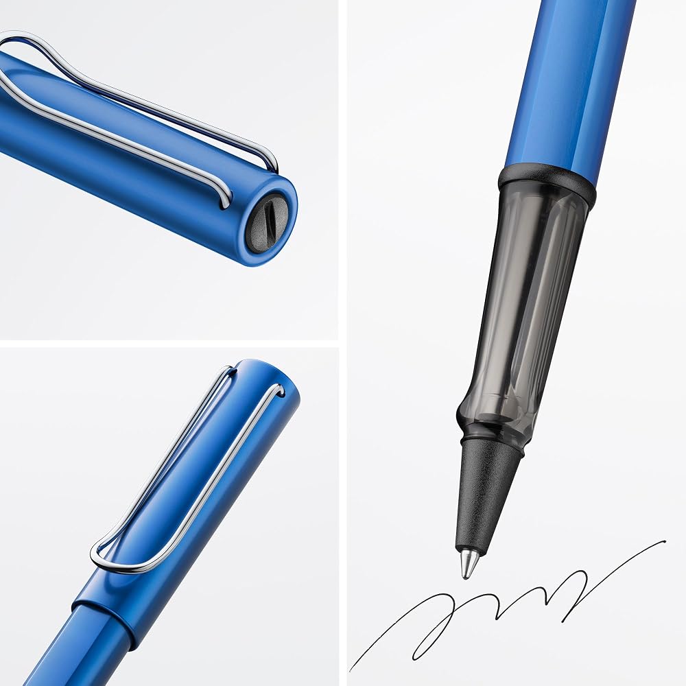 LAMY (Lamy) AL-Star Ocean Blue Rollerball Pen - Clear Ergonomic Grip Pen Line Width M - Lightweig...
