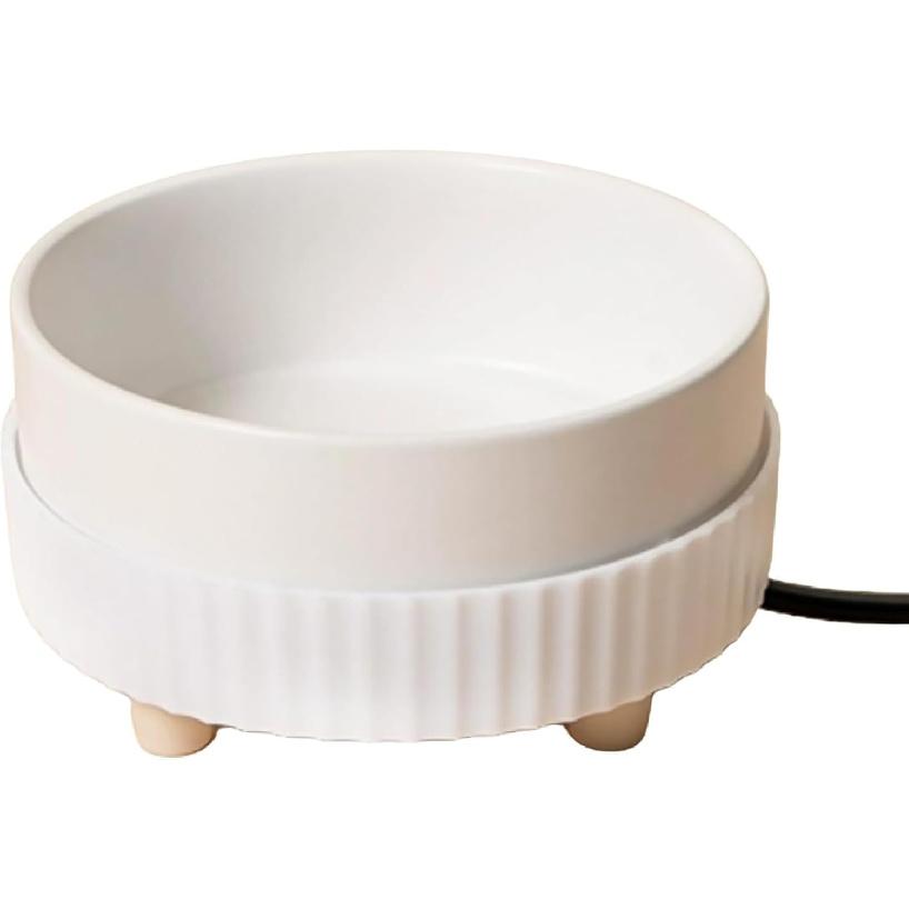 Yellow Thermal Dog Bowl - 350ML Heated Water Bowl for Dogs & Cats, Keeps Drinkable Water Warm In Winter