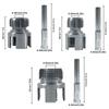 3PCS Internal External Threads Pipe Thread Cutter Dual End Die Tube Threader Kit  Water Pipe Repair