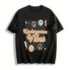 Retro Kindergarten Vibes Checkerboard Print Casual Top Pure Cotton T-shirt