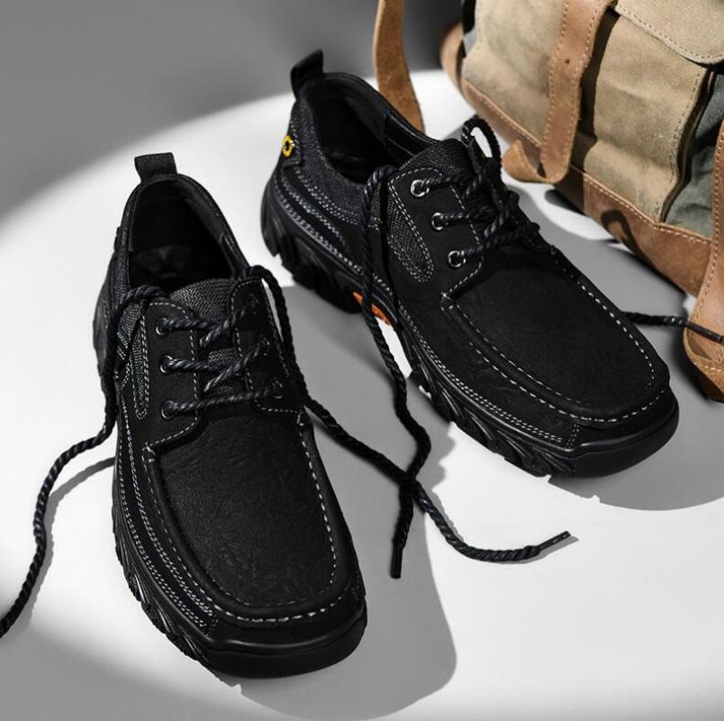 Genuine Leather Men's Casual Shoes Luxury Designer Driving Shoes High Quality Men Moccasins Boat Shoes Zapatos Hombre