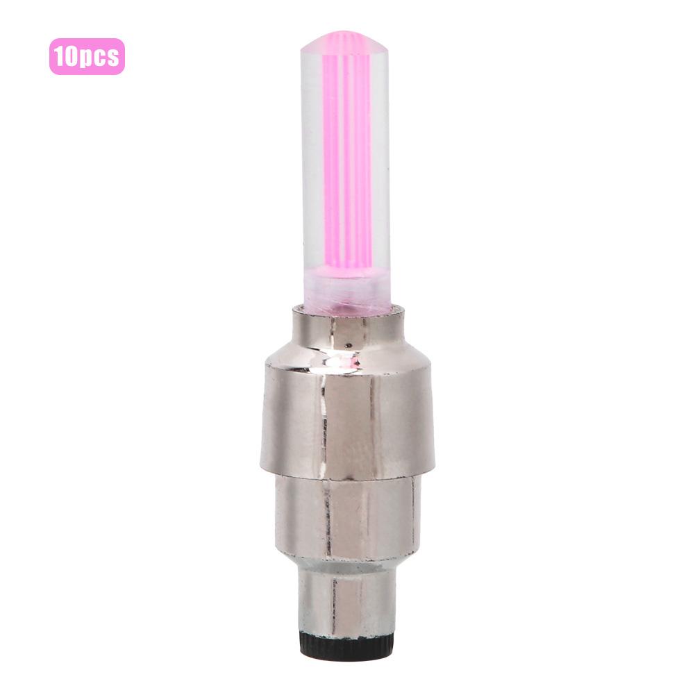 

10 шт. пластиковый красный ослепительный свет крутой велосипедный колесный фонарь для шин велосипедный газовый клапан сердечник лампа