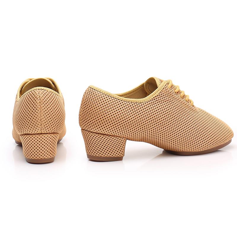 Mesh Dance Shoes Latin Samba Shoe for Women's Ballroom Modern Tango Jazz Practise Shoes