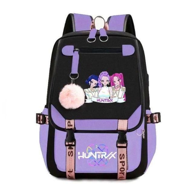 Kpop Witch Hunters Movie Peripheral Printed Backpack School Bag Student Campus Hairball Backpack