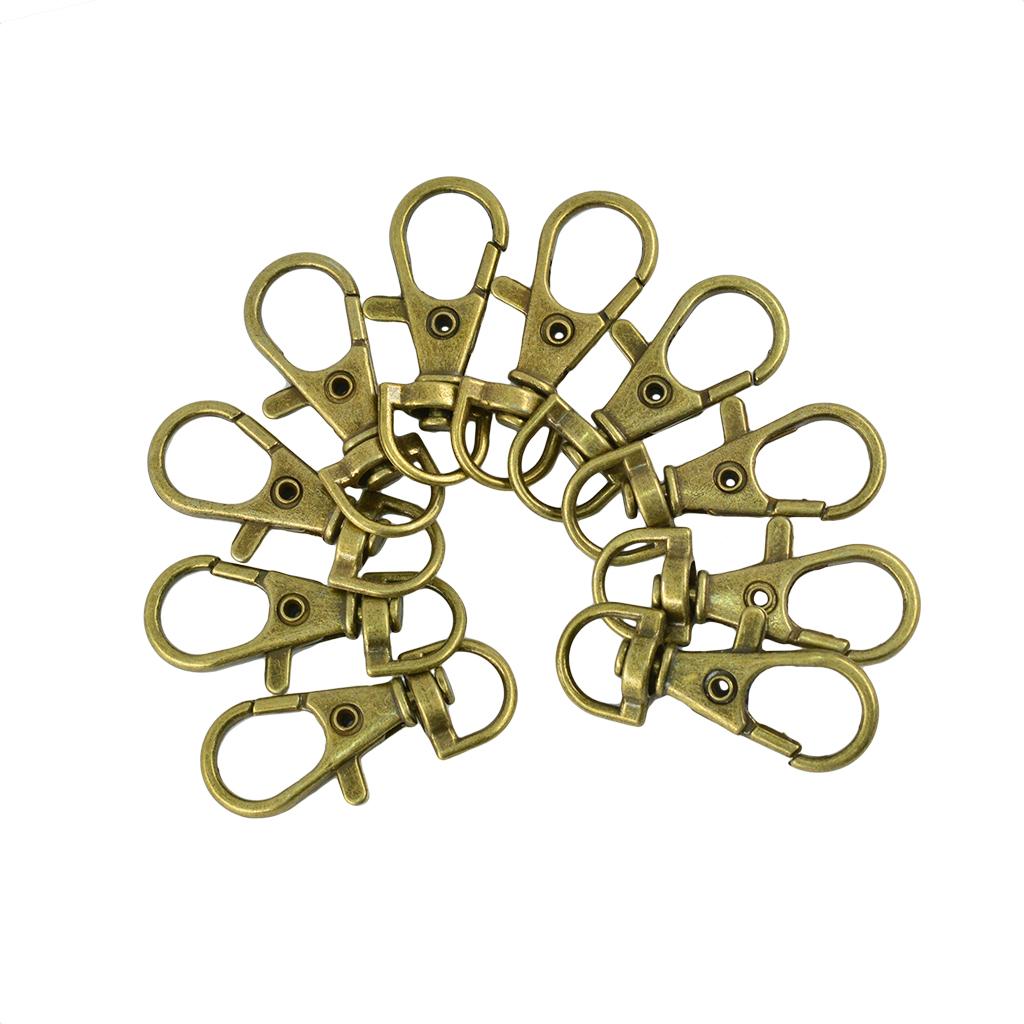 10 Clasp Swivel Clips Snap Hooks Bags DIY Craft