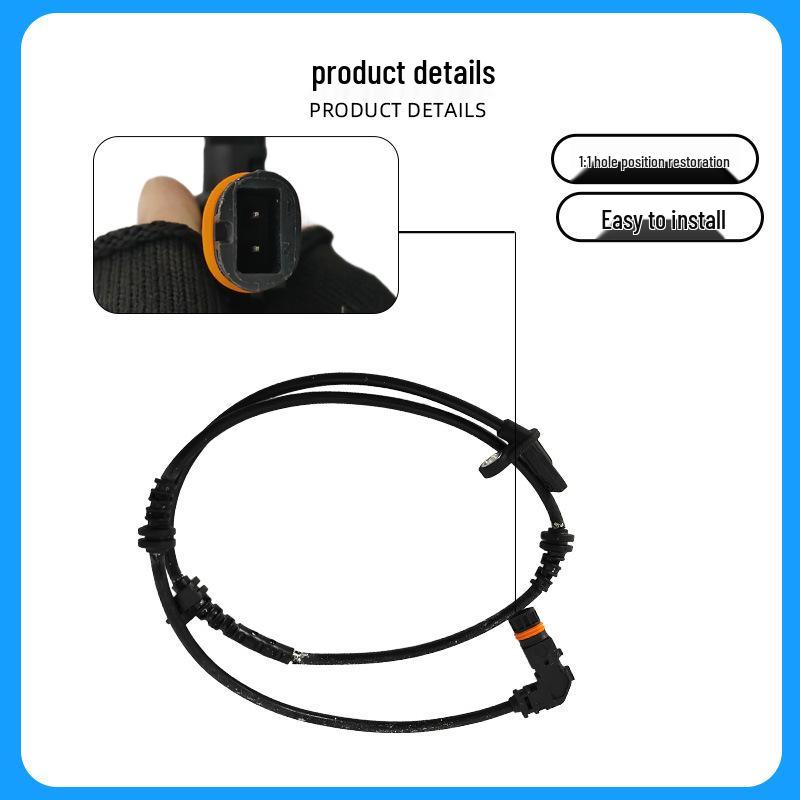 Compatible Front ABS Wheel Sensor Line for 11-13 Mercedes-Benz S-Class W221 (Part: 2219056100)