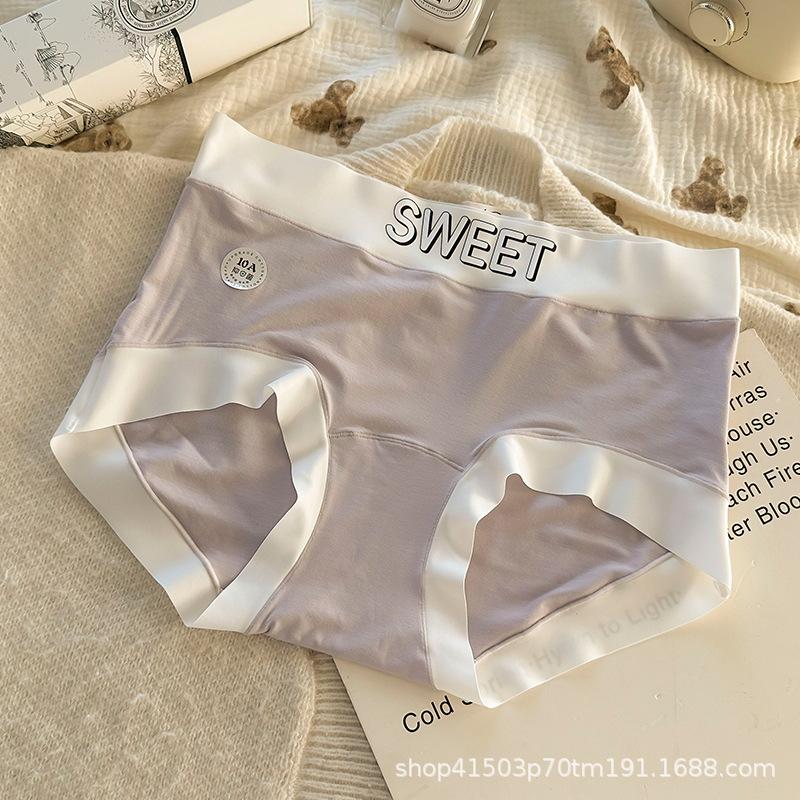 

Плюс Размер Девушки Голые Легкие Дышащие Высокоэластичные Бесшовные Трусы Средней Талии Ice Трусы Нижнее Белье XXXL серый